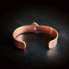 copper rainbow moonstone cuff for women genuine pure healing wrist arm stacker bracelet bangle wedding anniversary gifts for her rose gold white blue clear gem stone crystal southwestern cowgirl western unique one of a kind fine jewelry metalsmith