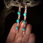 Turquoise & Copper Earrings - Image 4