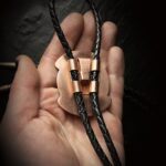 White Howlite & Copper Bolo Tie - Image 4