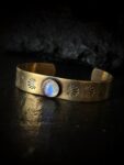 Moonstone & Brass Cuff - Image 2