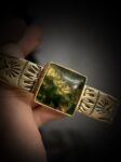 Moss Agate & Brass Cuff - Image 2