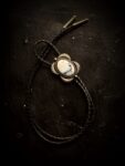 Brass Dendritic Opal Bolo Tie - Image 4
